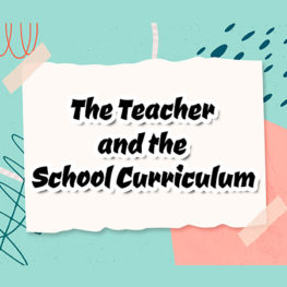 teacher and curriculum